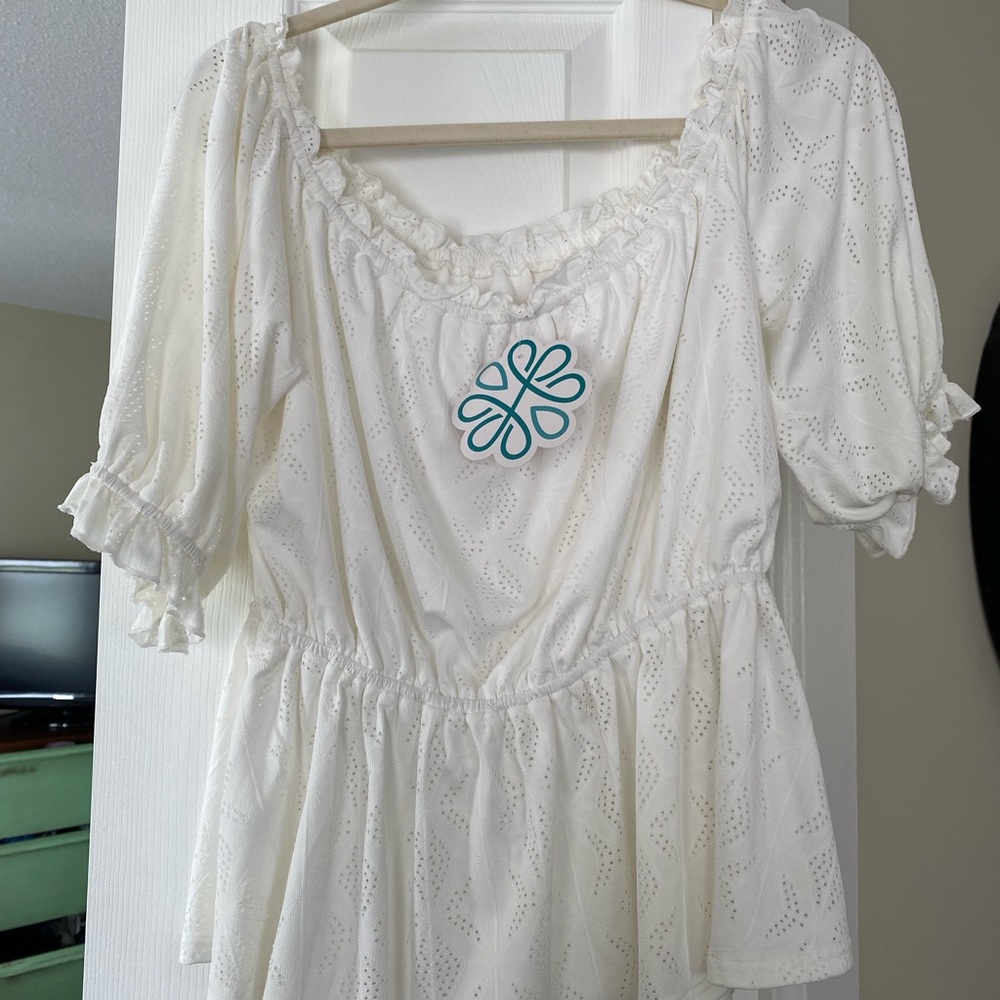 Shophopes ruffled short sleeve